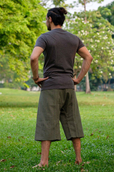 Pantalon Pescador 3 4 Verde para Hombre Pantalonesthai Pantalones Thai