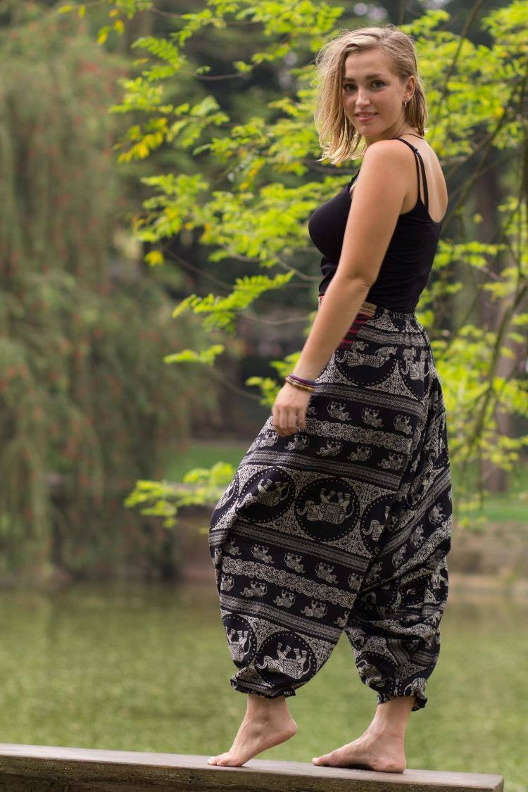 Pantalón Elefante Negro – Pantalones Thai