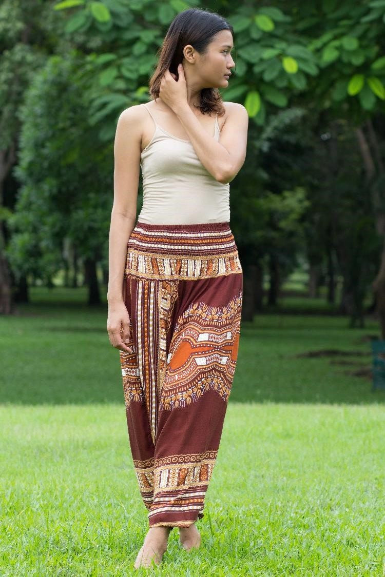 Pantalón Thai Marrón_