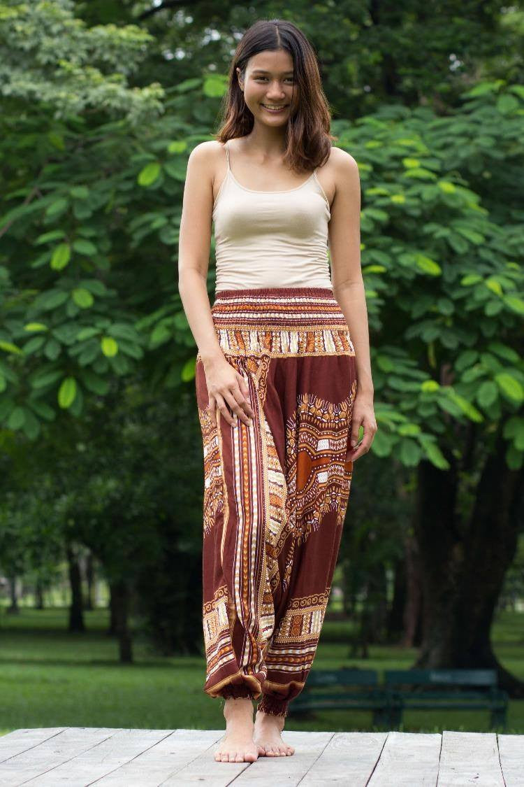 Pantalón Thai Marrón_