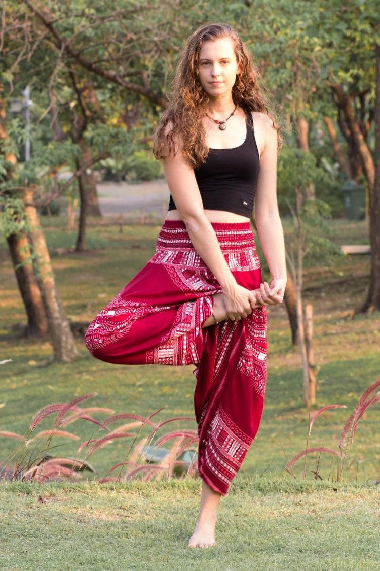 Pantalón Thai Rojo_