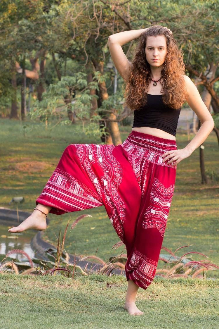 Pantalón Thai Rojo_