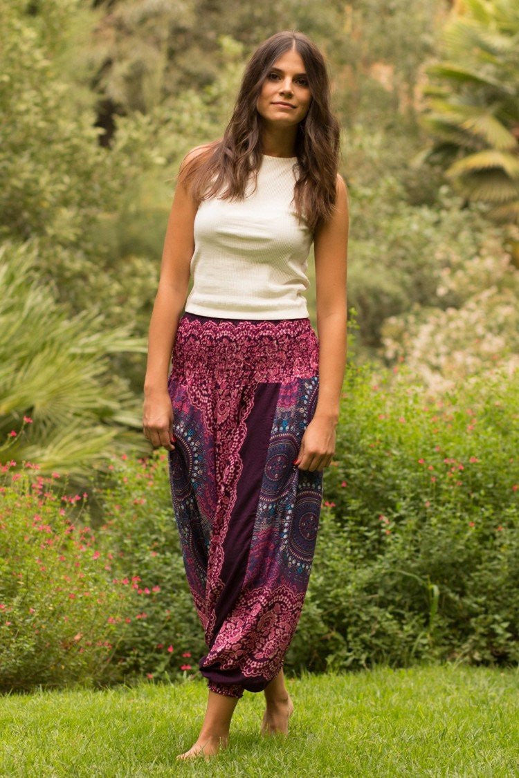 Pantalón Flor Morado