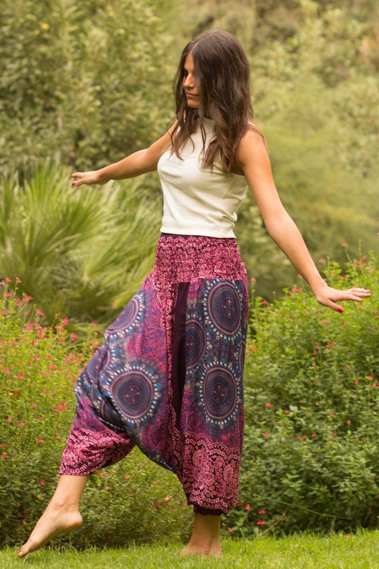 Pantalón Flor Morado_