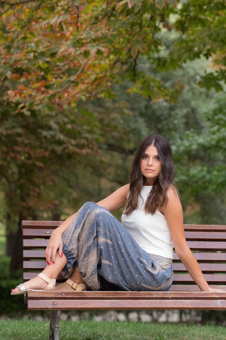 Pantalón Pluma Gris_