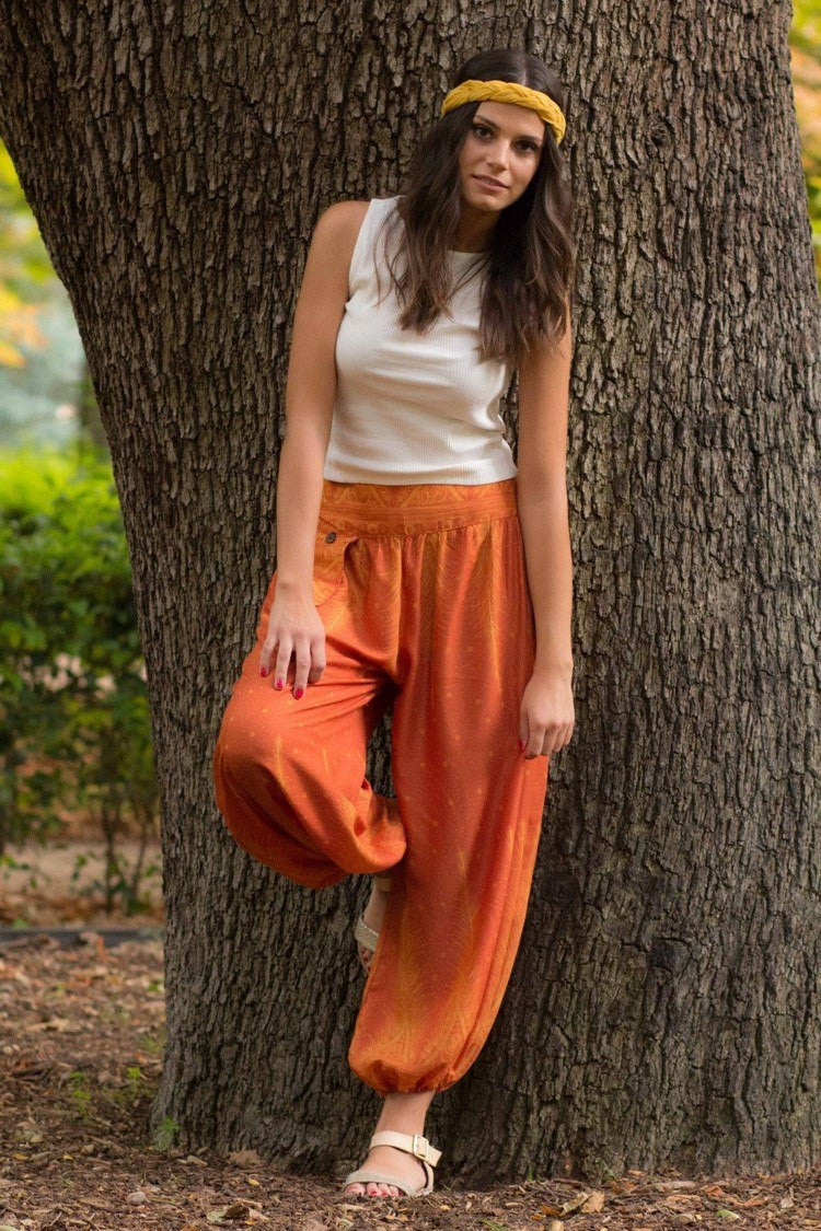 Pantalón Pluma Naranja