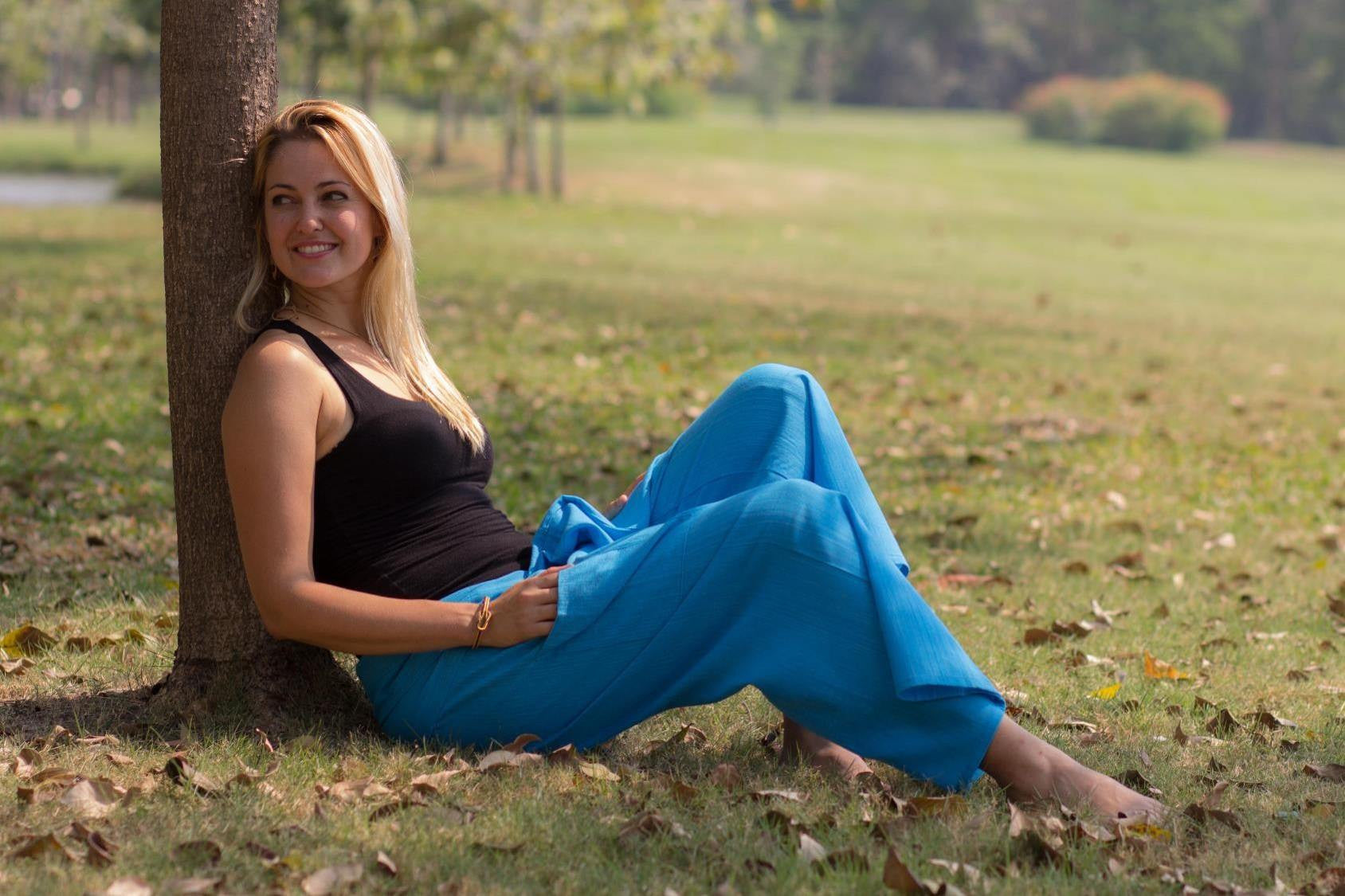 Pantalón Pescador Azul_