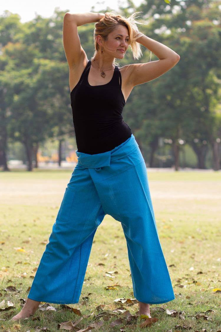 Pantalón Pescador Azul_