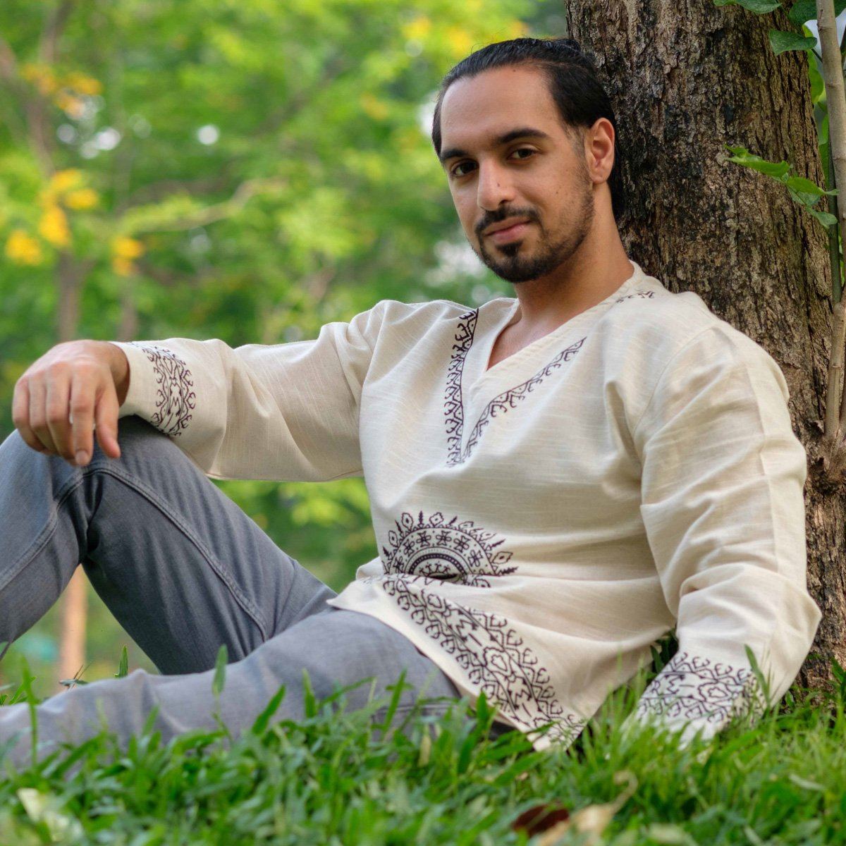 Camisa Mandala Blanca_