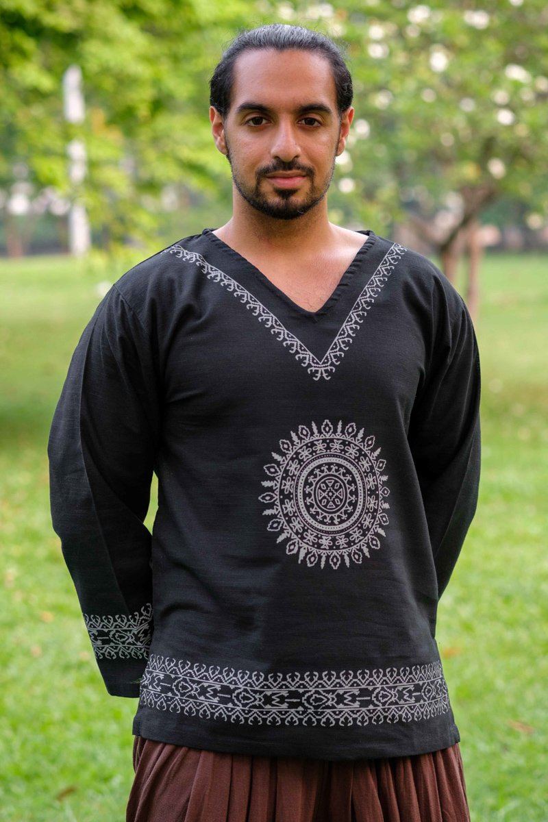 Camisa Mandala Negra