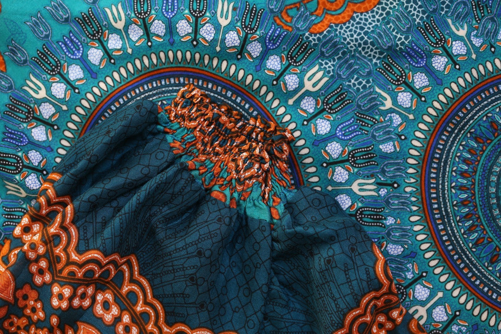 Pantalón Flor Naranja_