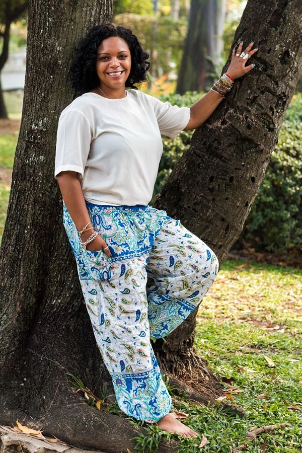 Pantalón Ligereza Azul Plus Size