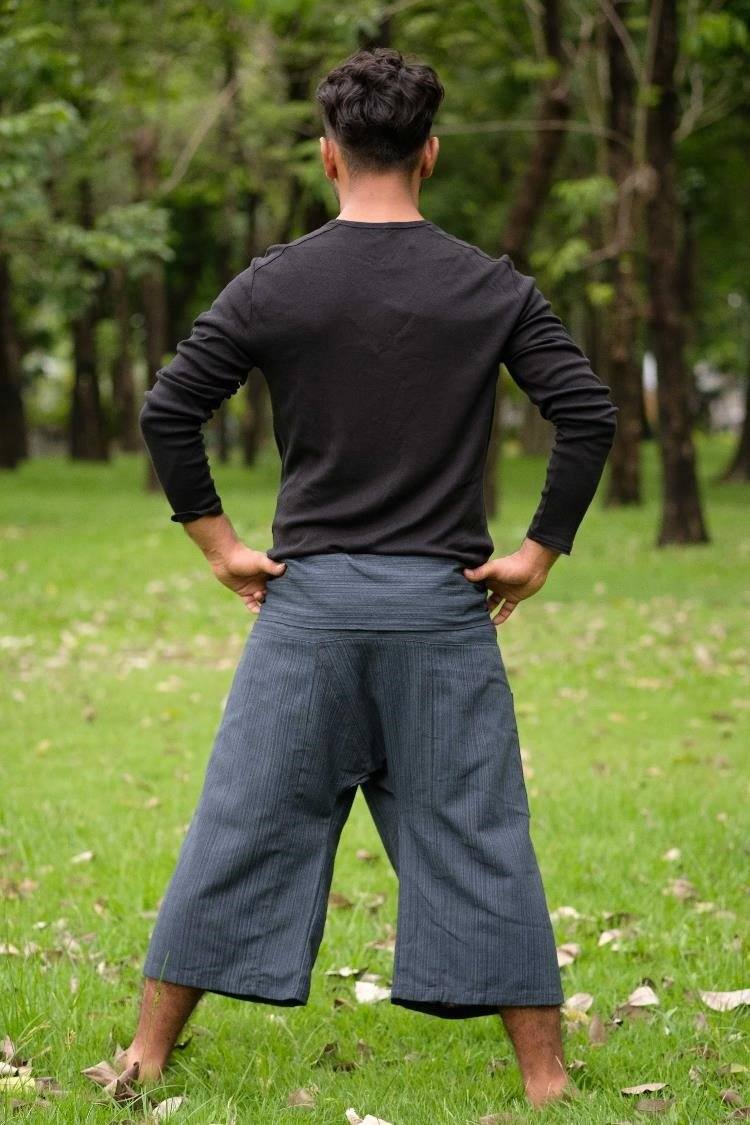 Pantalón Pescador 3/4 Gris para Hombre_