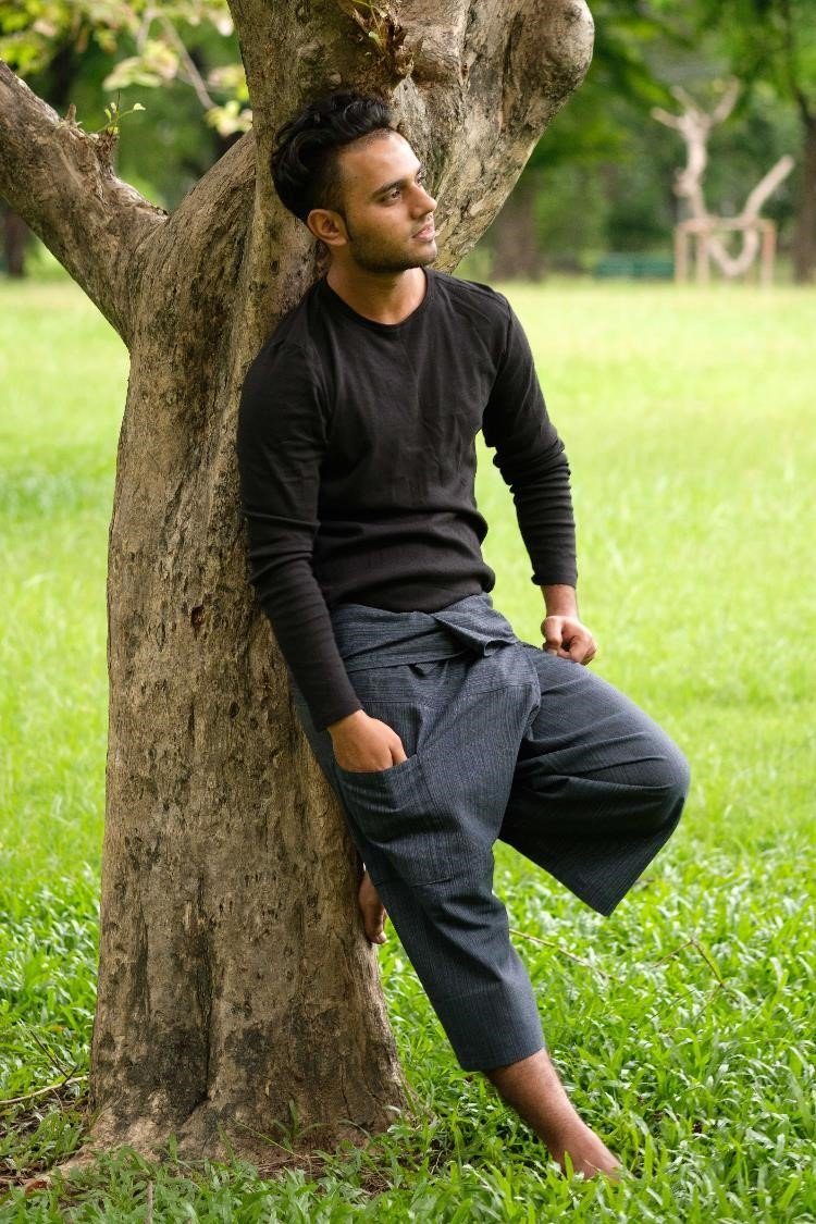 Pantalón Pescador 3/4 Gris para Hombre_